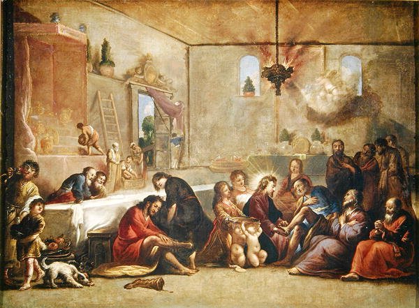 Kristus umývá učedníkům nohy, 1653 od Claude Vignon