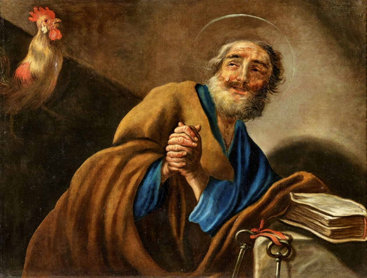 Kající se svatý Petr od Claude Vignon