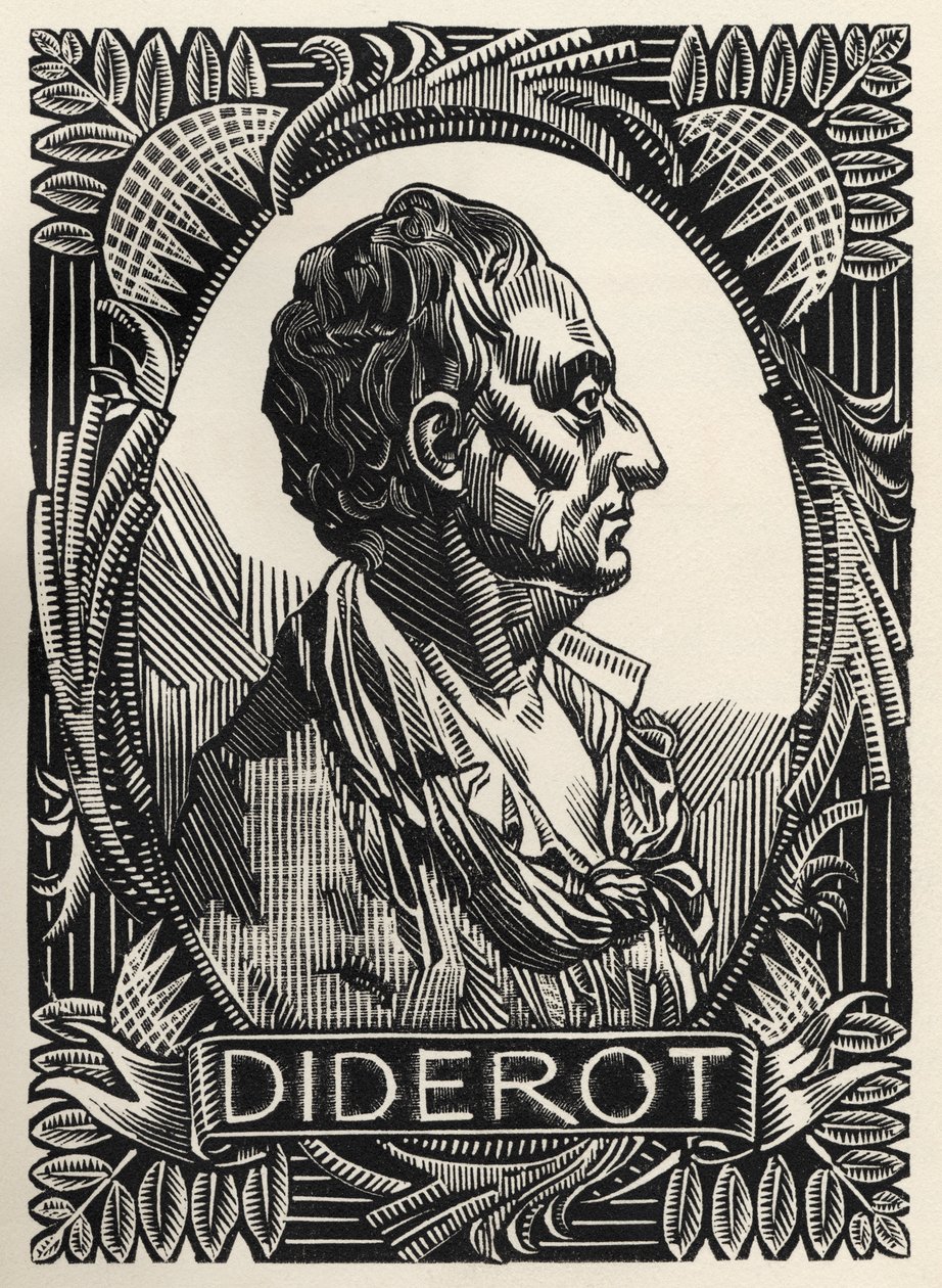 Denis Diderot (rytina) od Clement Serveau