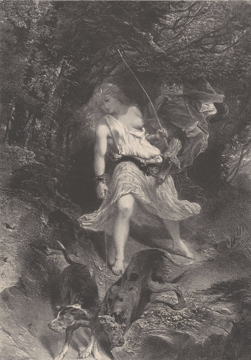 Diane, ca. 1830-70. od Célestin Nanteuil