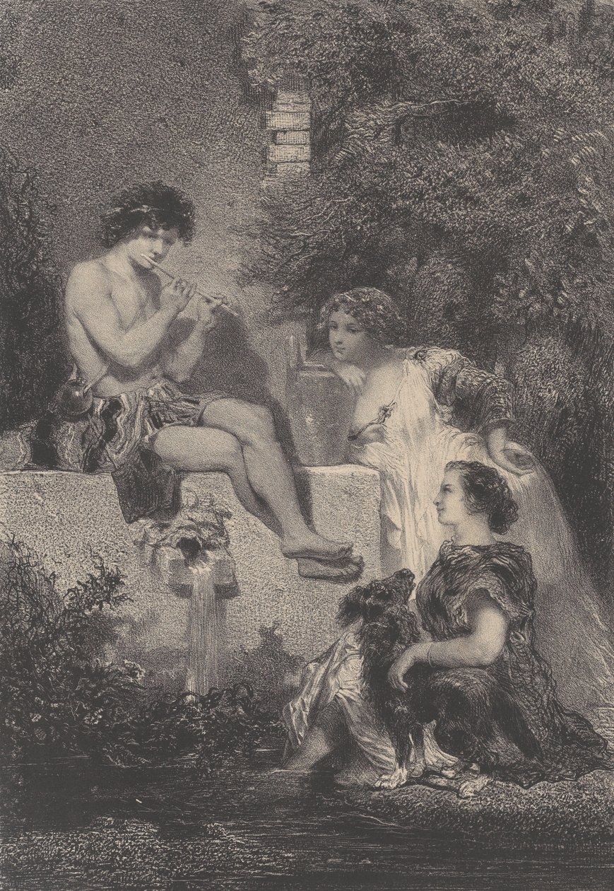 Fontána, ca. 1830-70. od Célestin Nanteuil