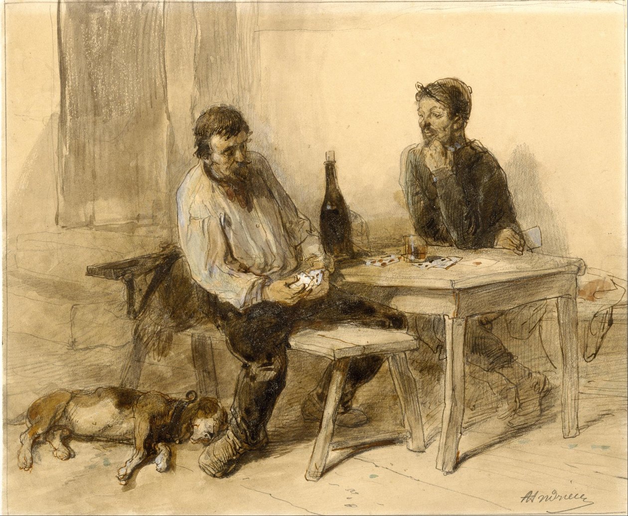 Hra s kartami od Clément Auguste Andrieux