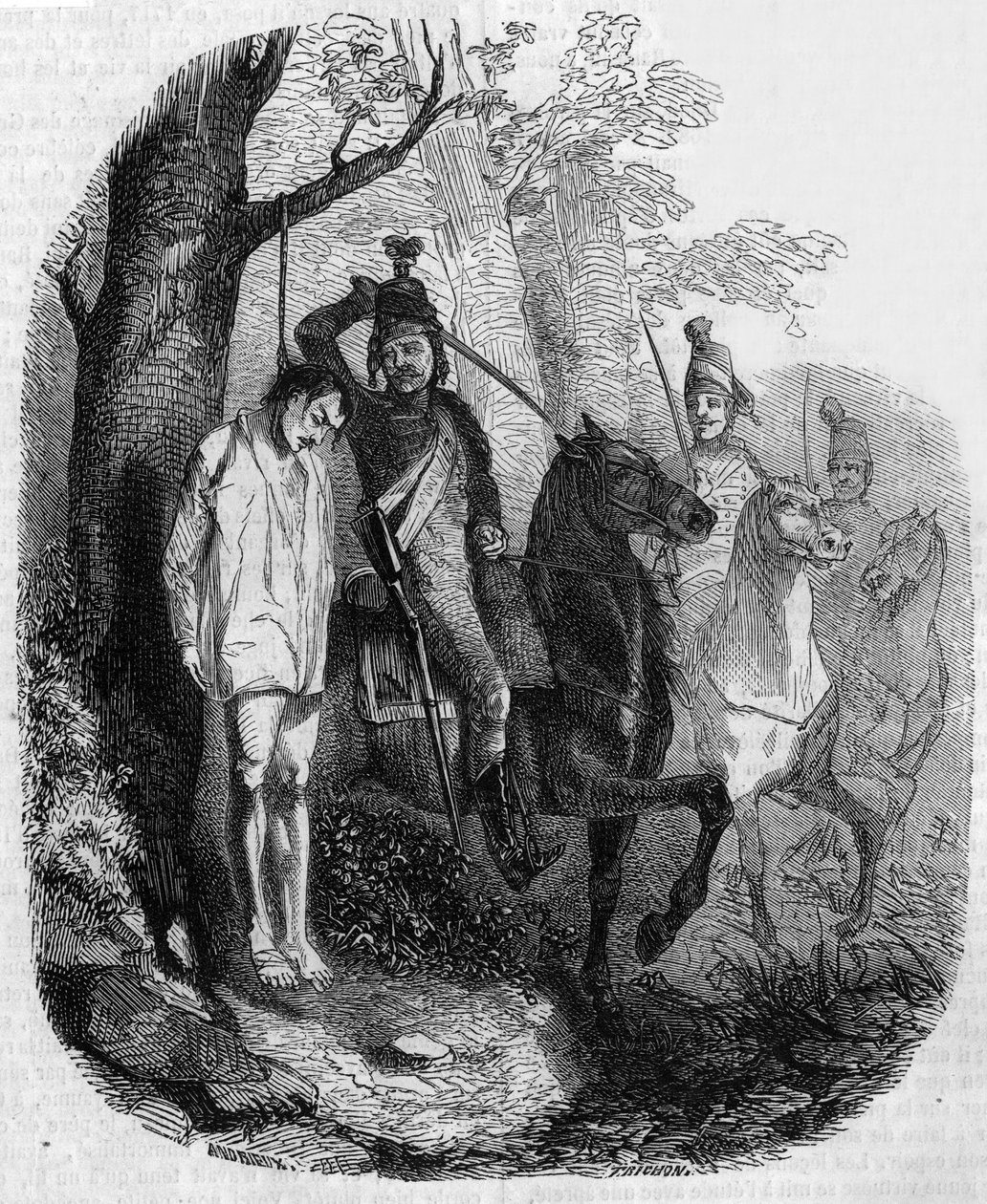 Claude Rameau zajat husary od Clément Auguste Andrieux