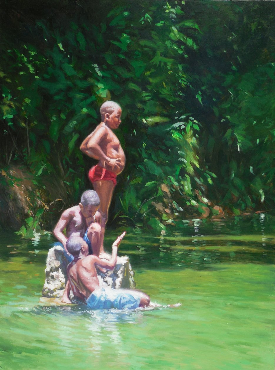 Belly, 2014, (olej na plátně) od Colin Bootman