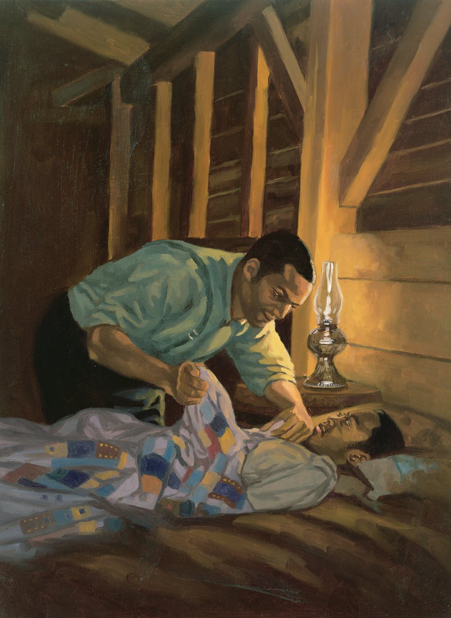 Colorful Goodnights, 2003 (olej a akryl na desce) od Colin Bootman