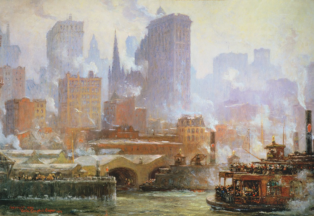 Trajektová loď z Wall Street od Colin Campbell Cooper