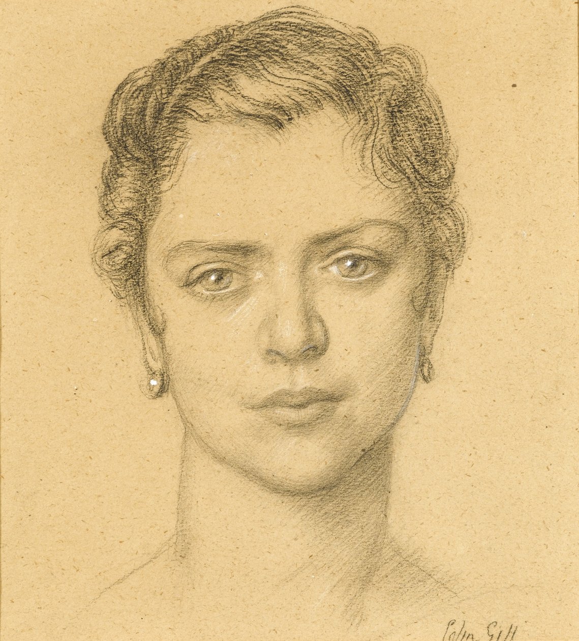 Portrét Mabel Lethbridge od Colin Unwin Gill