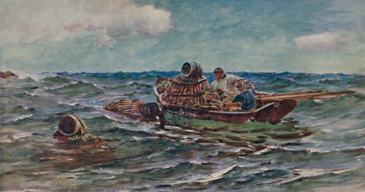 Lobster Catchers, 1886, 1935 od Colin Hunter