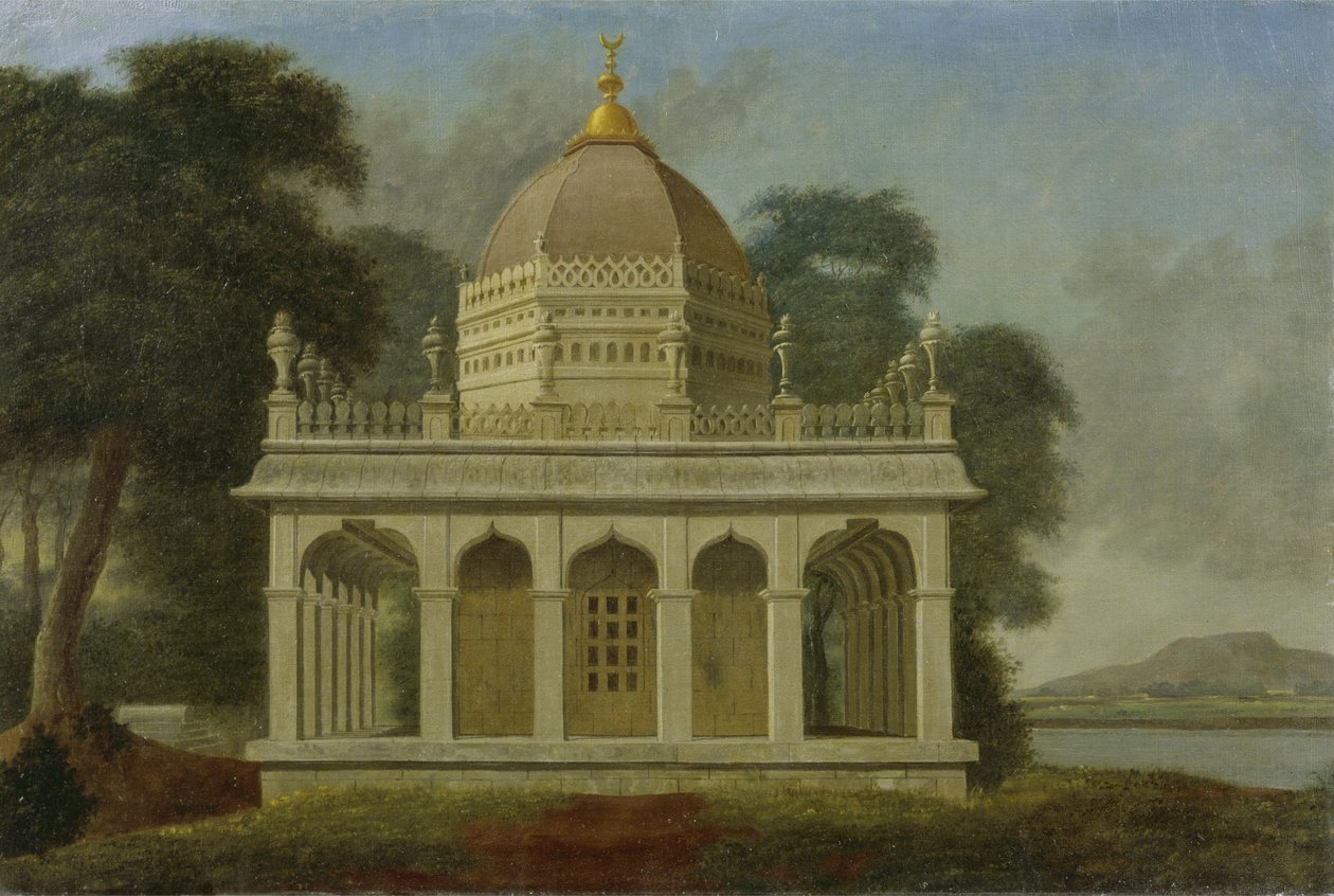 Mauzoleum v Outatori poblíž Trichinopoly, kolem roku 1788 od Colonel Francis Swain Ward