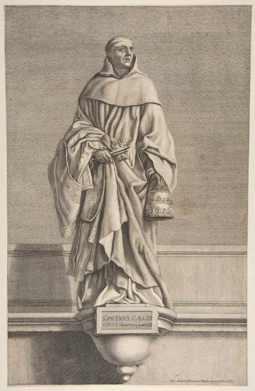 Svatý Petr Celestýn. od Conrad Lauwers