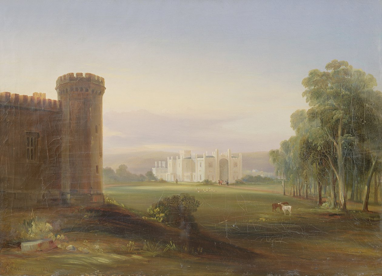 Vládní dům a stáje, Sydney, 1841 od Conrad Martens