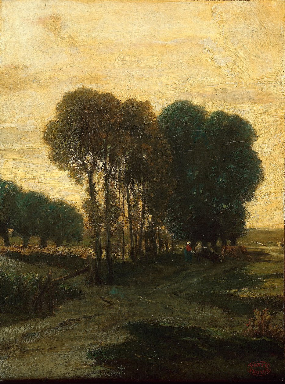 Shluk stromů, kolem roku 1860 od Constant Emile Troyon