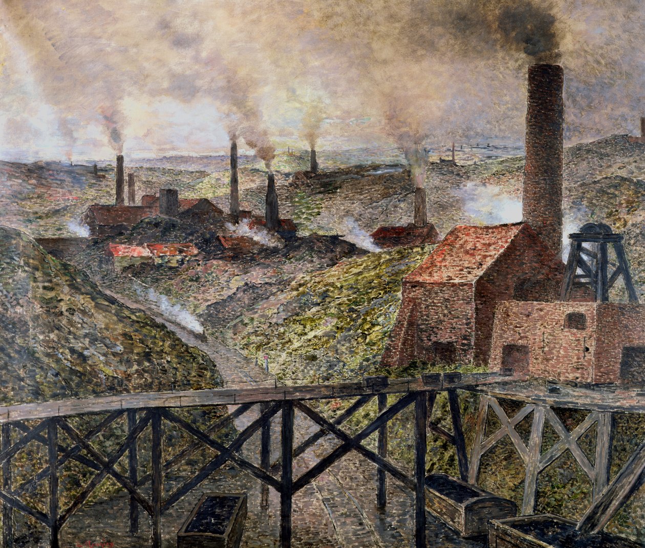 V Černé zemi, 1890 od Constantin Emile Meunier