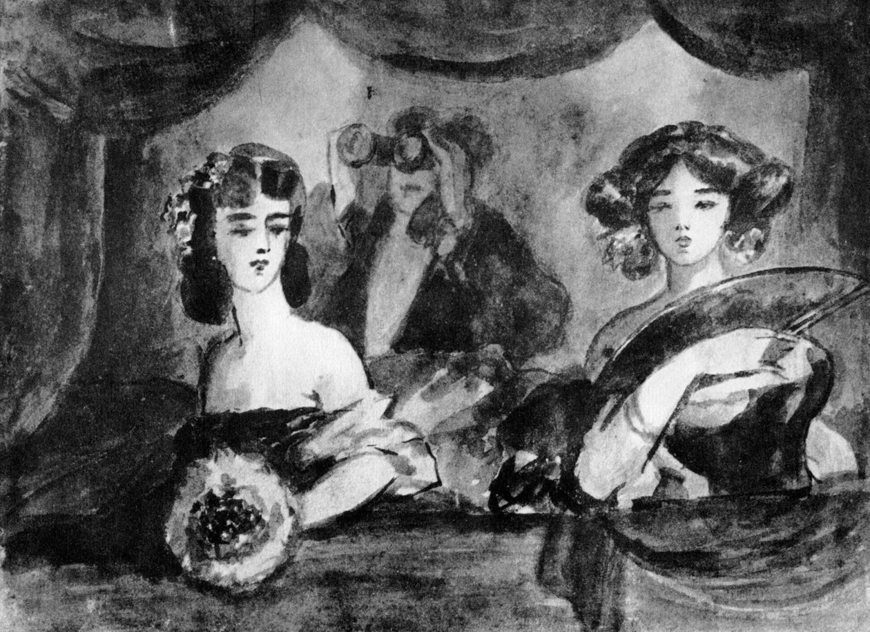 V divadle, 19. století, 1930 od Constantin Guys