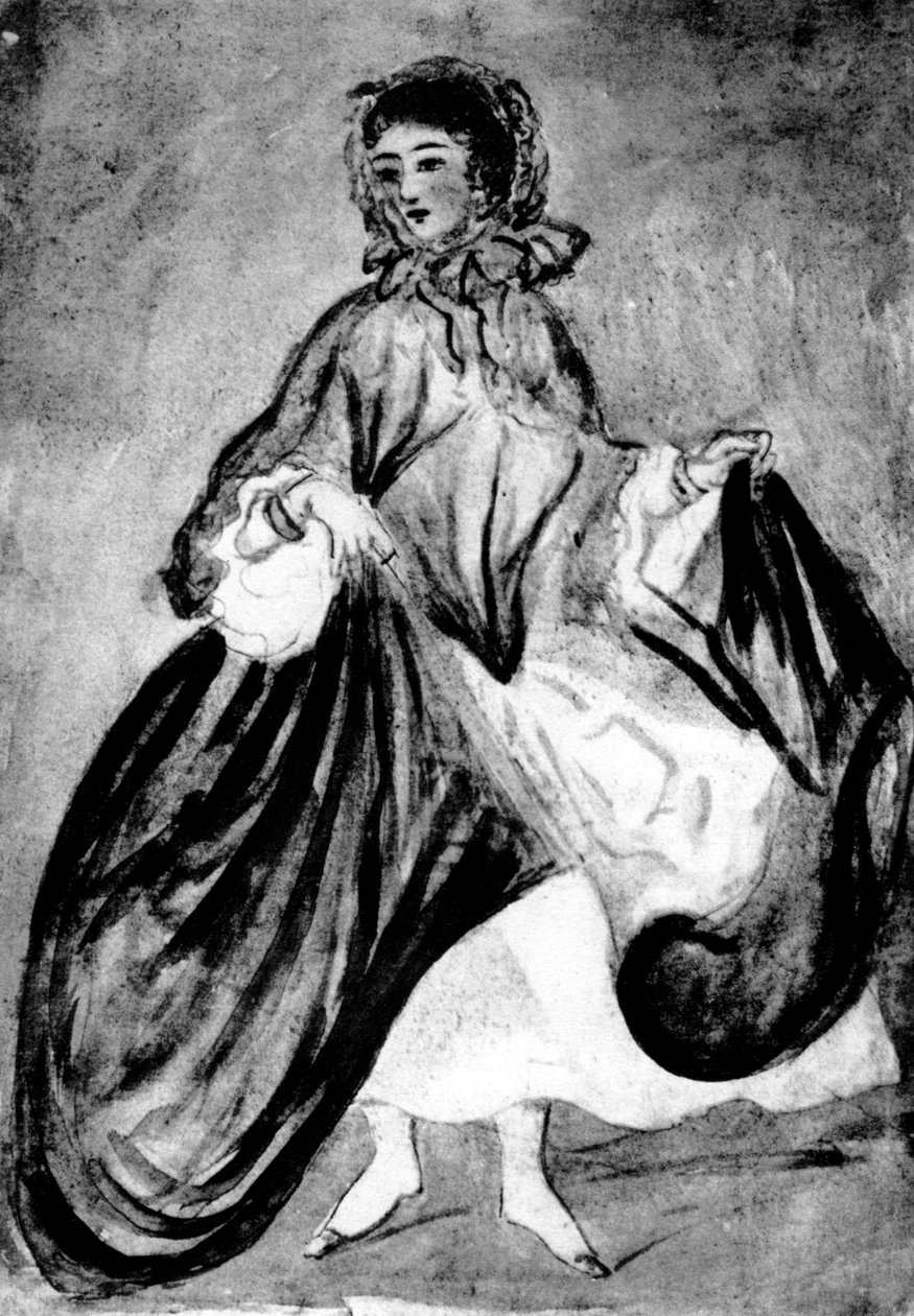 Studie ženy, 19. století, 1930. od Constantin Guys