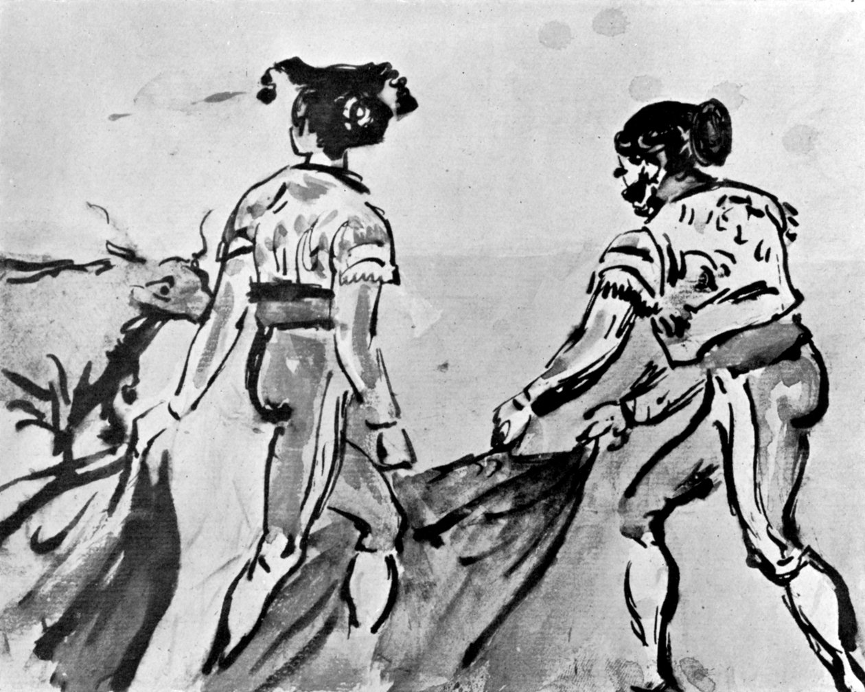 Býčí zápas, 19. století, 1930. od Constantin Guys