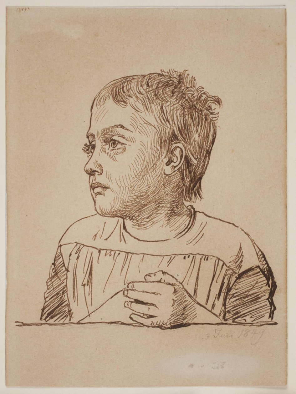 Portrét Elise Købke od Constantin Hansen