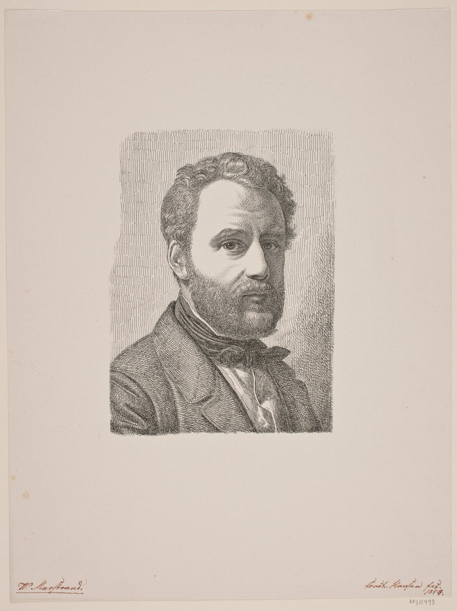 Portrét Wilhelma Marstranda od Constantin Hansen