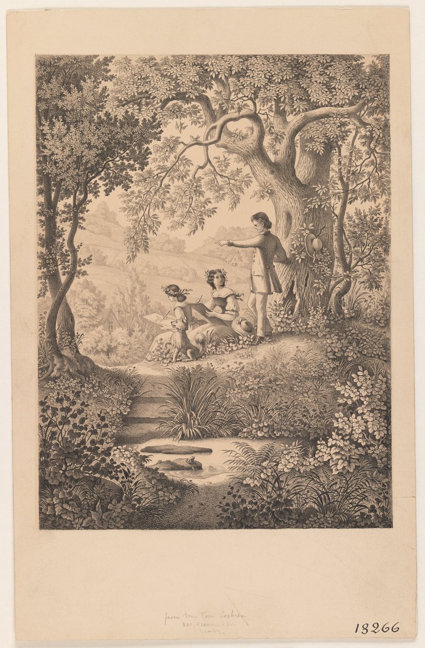 Lekce kreslení, 1865 (recto of 375816) od Constantine Hertzberg