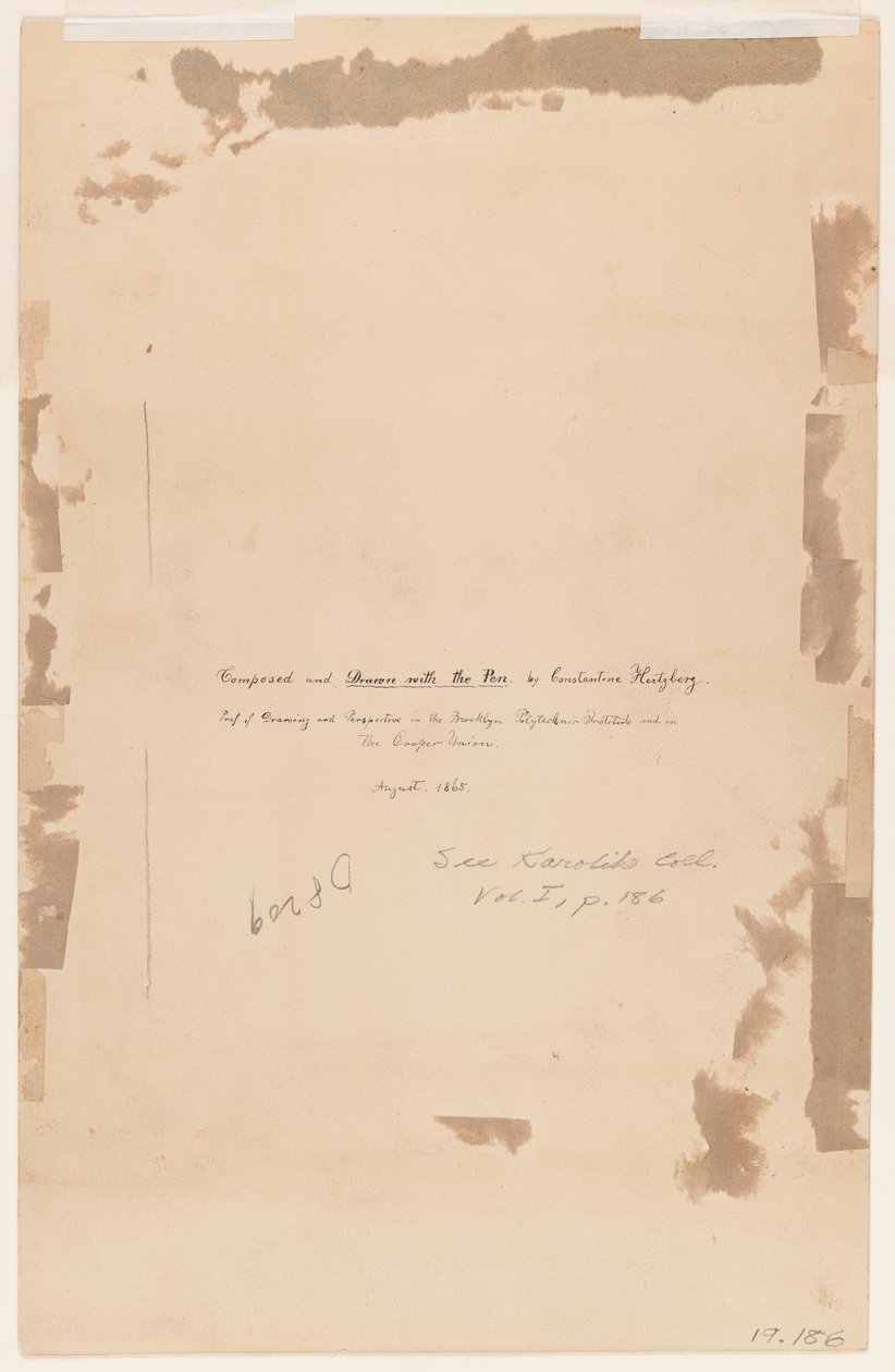 Nápis umělců, 1865 (verze 375815) od Constantine Hertzberg