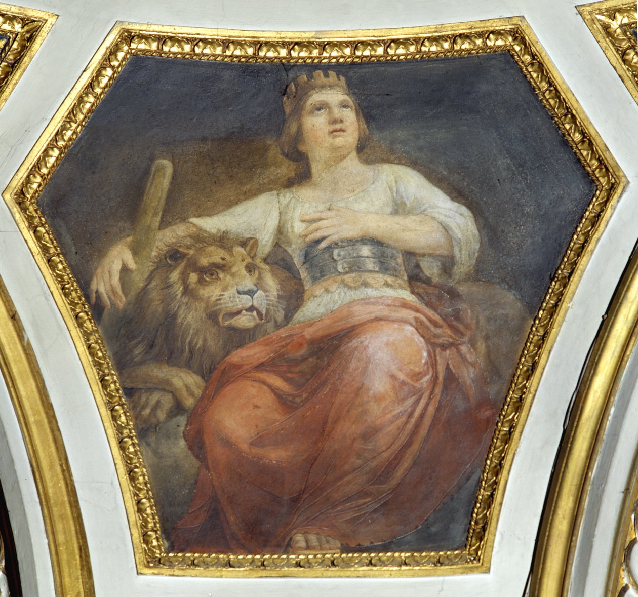 Pevnost (čtyři kardinálské ctnosti) od Constantino Brumidi