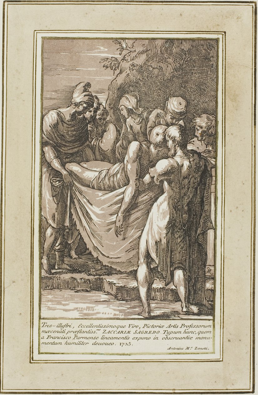 Pohřbení od Conte Antonio Maria Zanetti the Elder