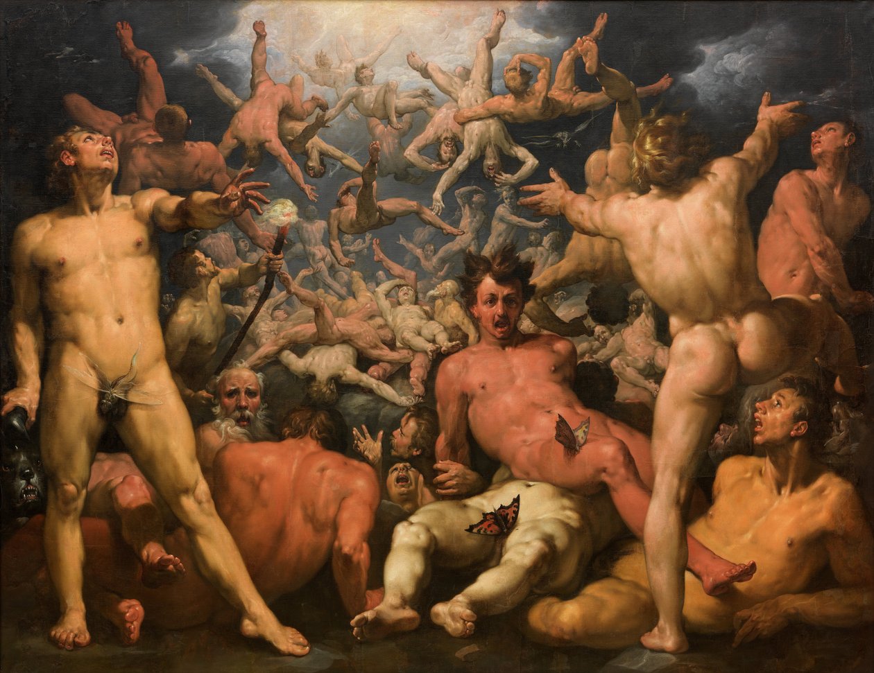Pád Titánů od Cornelis Cornelisz van Haarlem