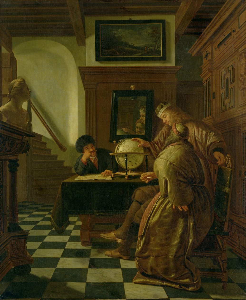 Geografové v práci od Cornelis de Man