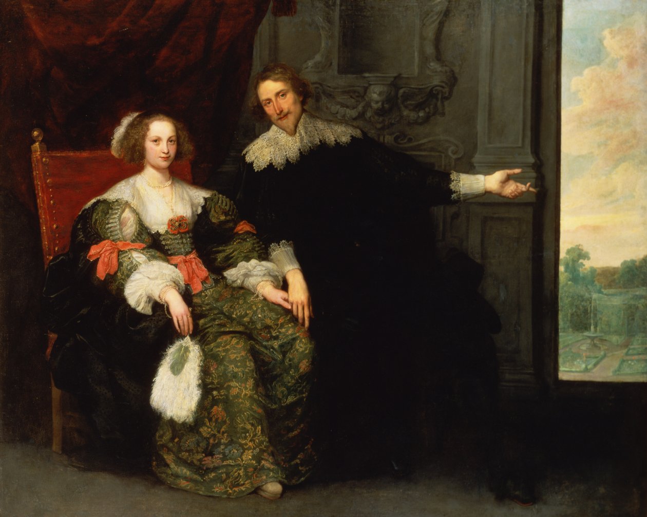 Portrét muže a jeho ženy od Cornelis de Vos
