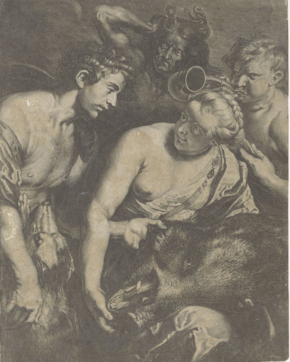 Meleager ve městě Atalanta od Cornelis Bloemaert (II)