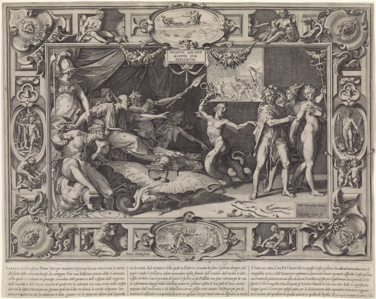 Laster van Apelles od Cornelis Cort