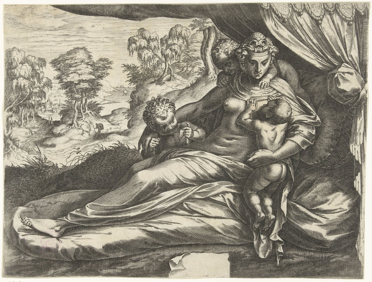 Láska (Caritas) od Cornelis Cort