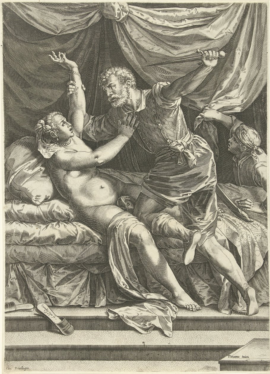 Lucretia en Sextus od Cornelis Cort