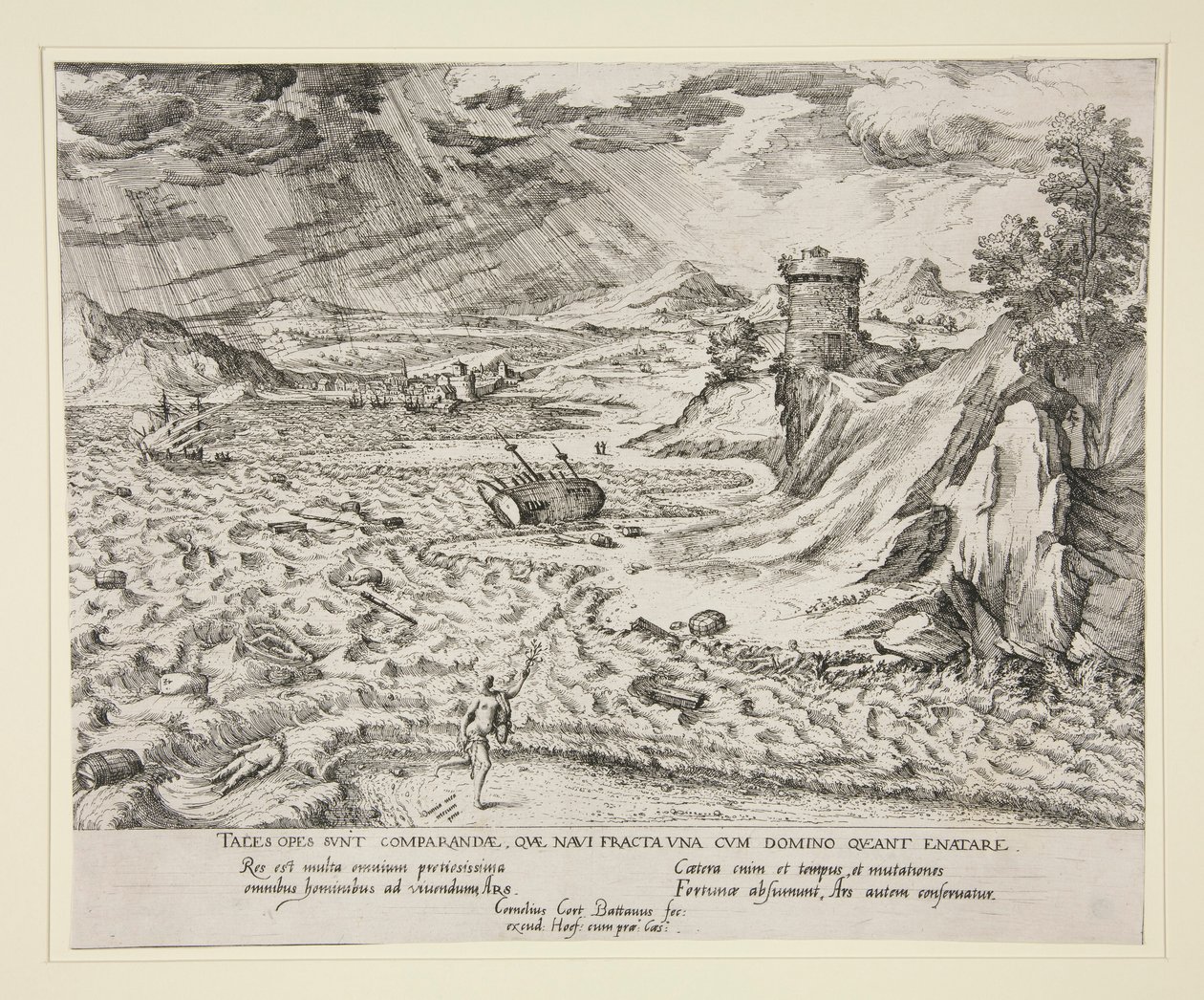 Vrak lodi od Cornelis Cort