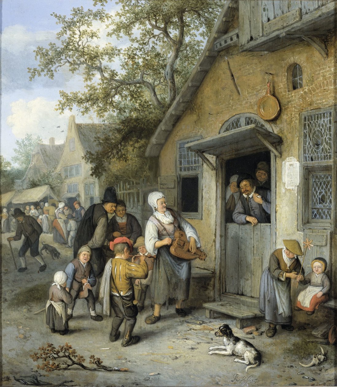 Země Kermis od Cornelis Dusart