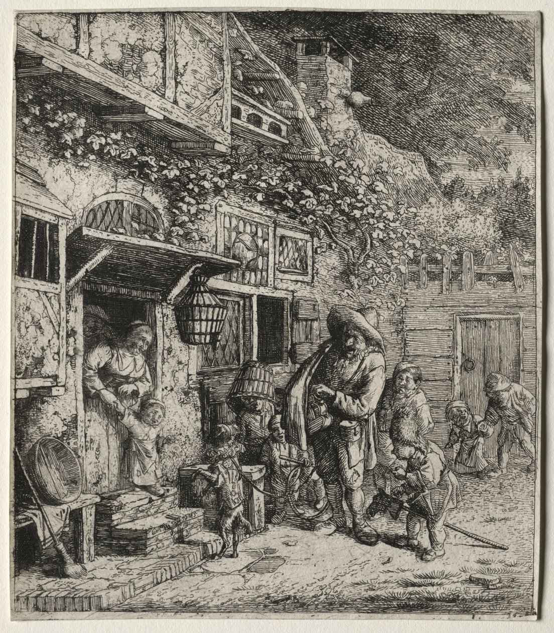 Tančící pes od Cornelis Dusart