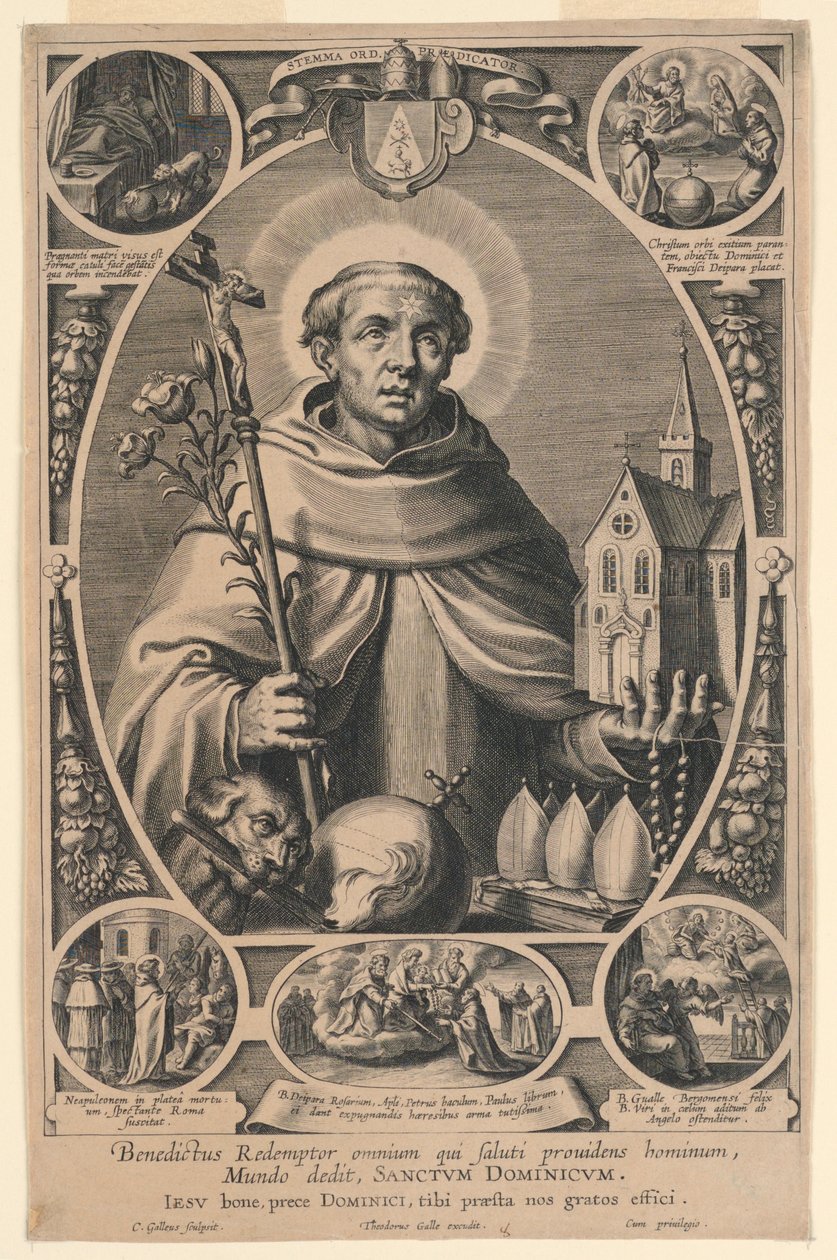 Svatý Dominik od Cornelis Galle I
