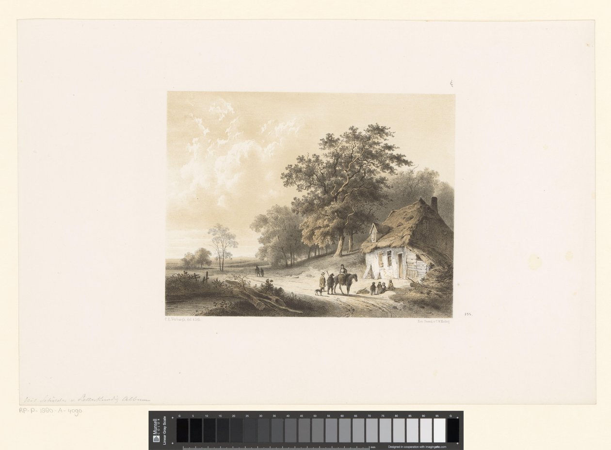 Krajina s domem od Cornelis Gerrit Verburgh