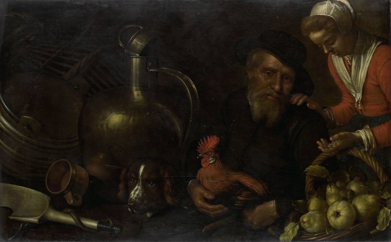 Prodejce drůbeže od Cornelis Jacobsz. Delff
