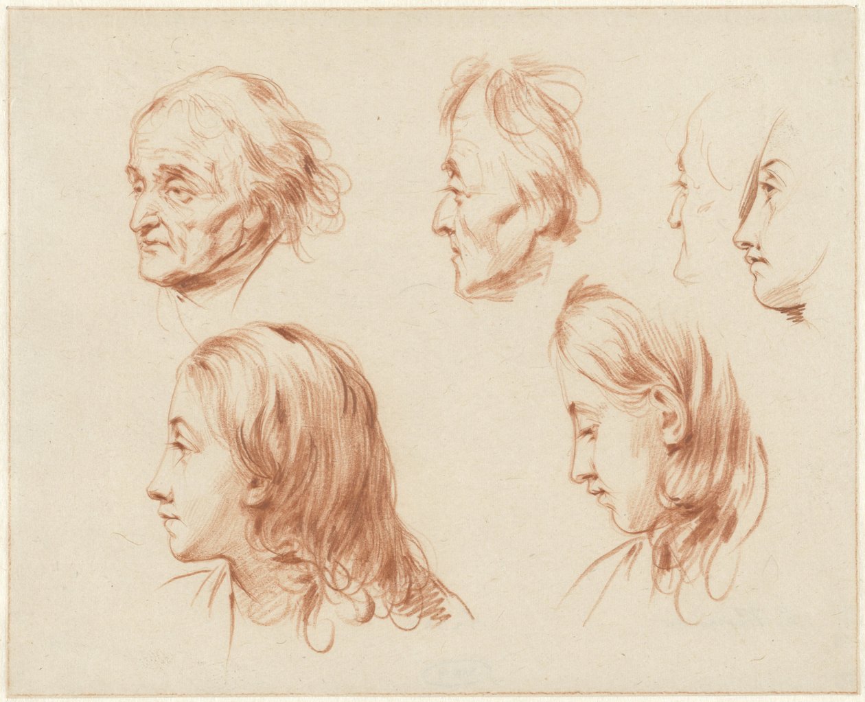 Studie hlav od Cornelis Kruseman