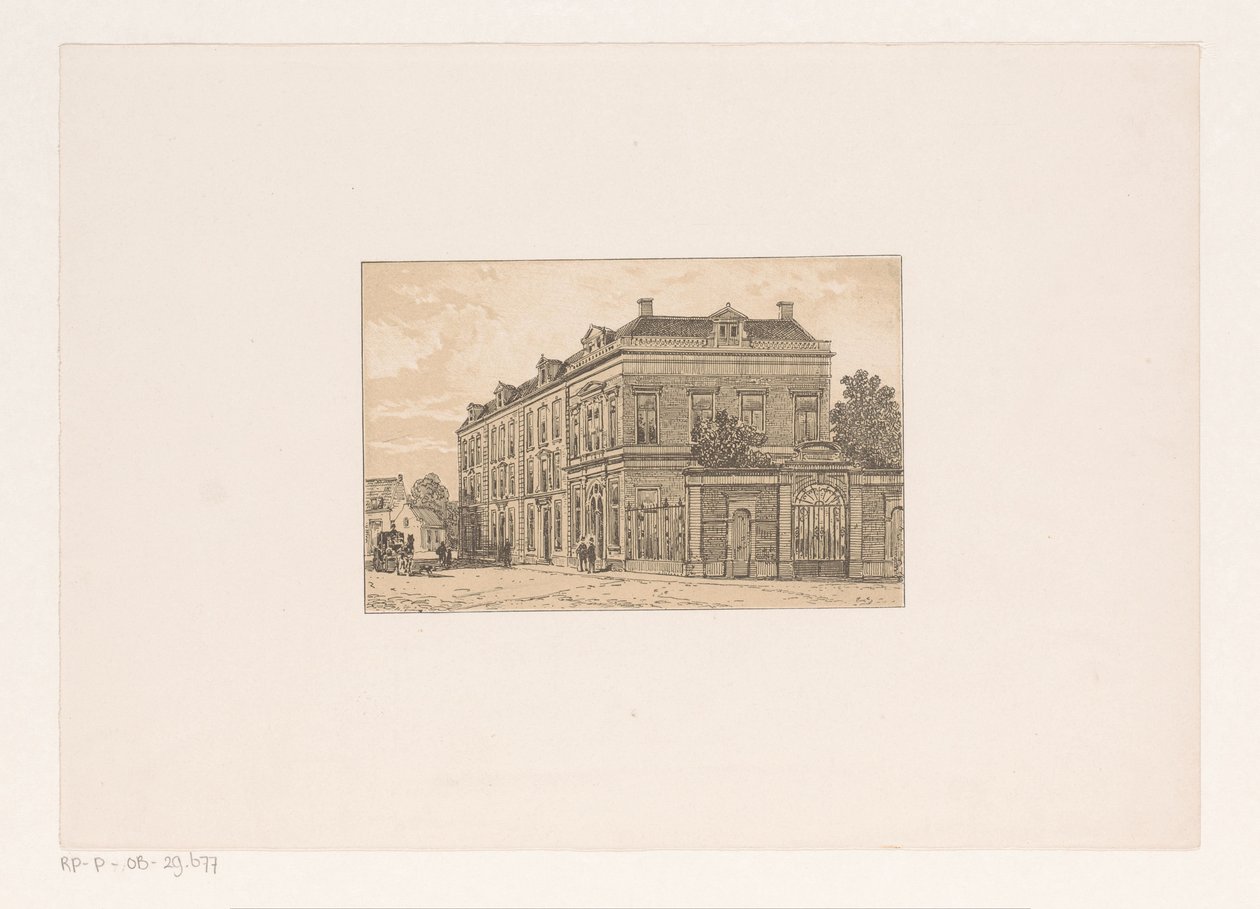 Blok domů z osmnáctého století od Cornelis Springer (possibly)