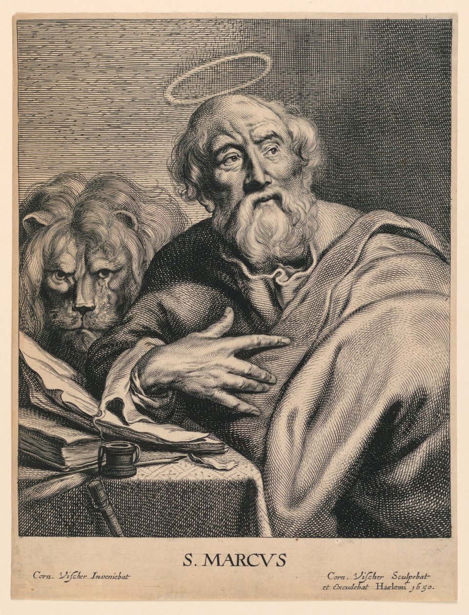 Svatý Marek (S.Marcvs) od Cornelis Visscher