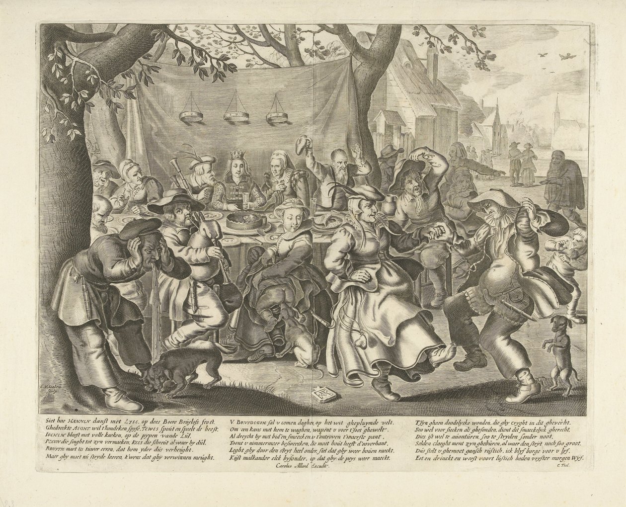 Farmářská svatba od Cornelis van Dalen (I)