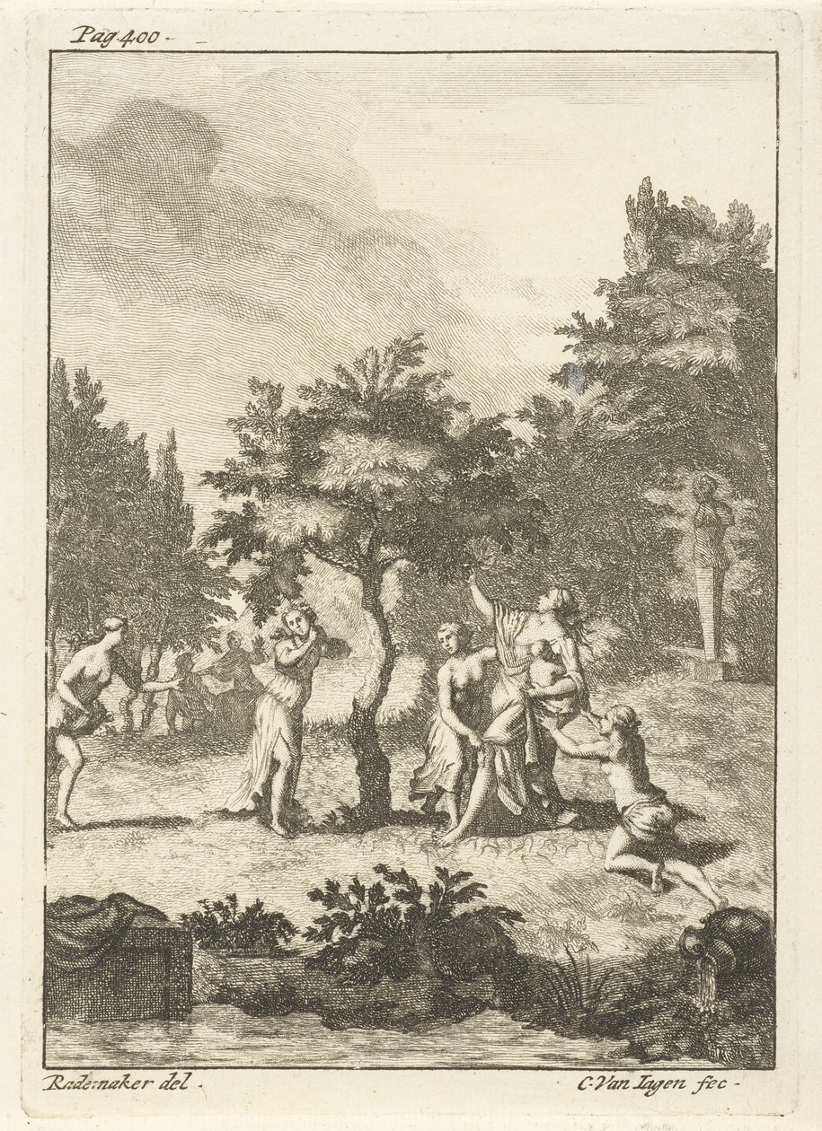 Nymfy pod stromem od Cornelis van Jagen