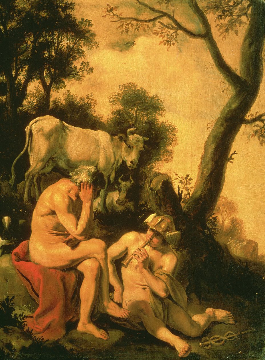 Mercury a Argus od Cornelius Holsteyn