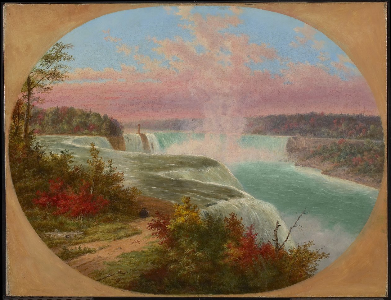 Umělec v Niagara od Cornelius Krieghoff