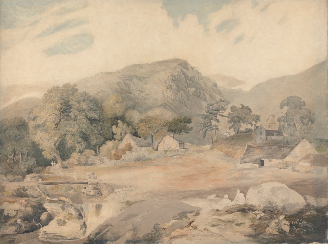 Pohled poblíž Tal-y-Llyn od Cornelius Varley