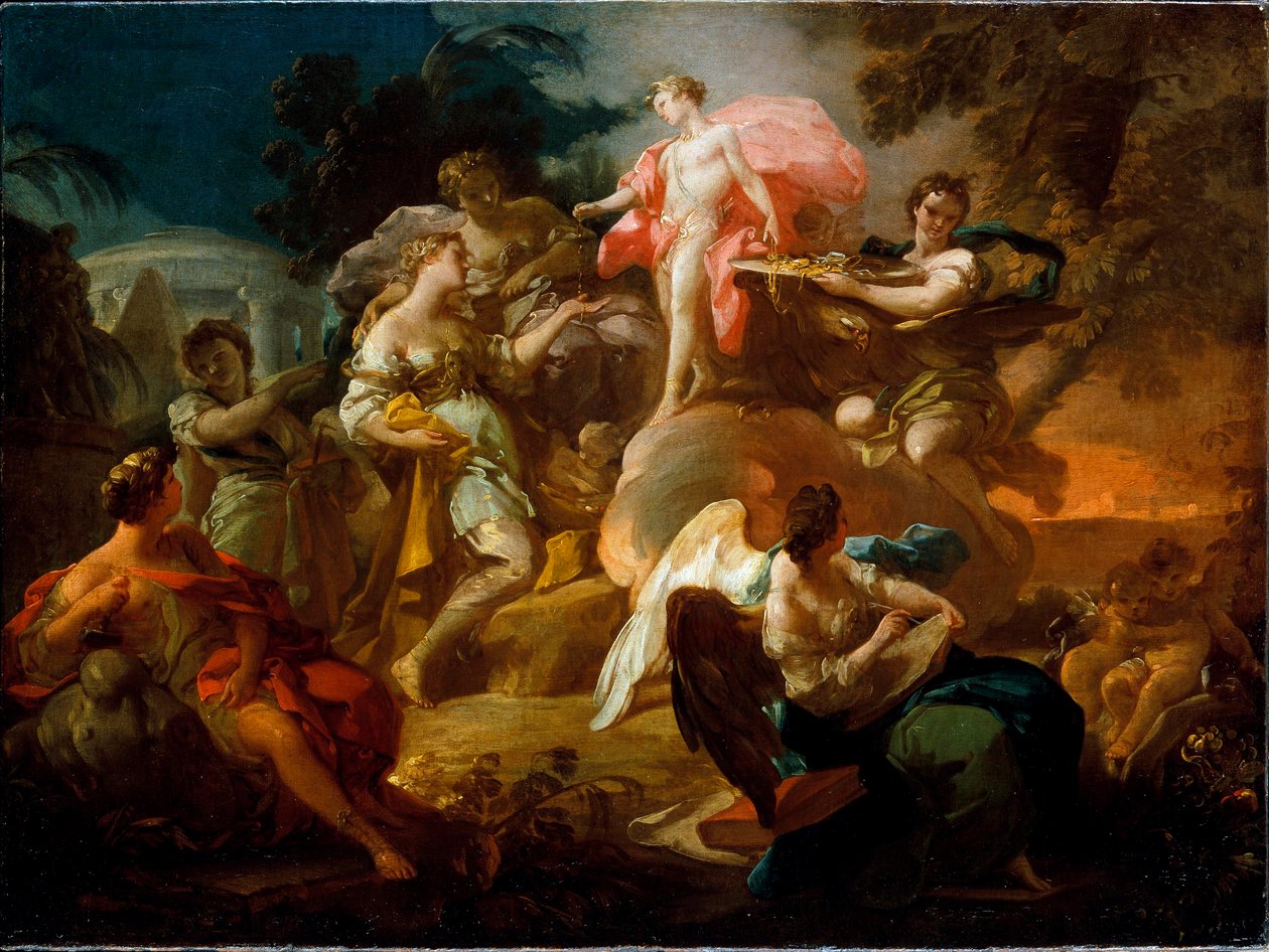 Apollo Awarding the Arts, c.1751 od Corrado Giaquinto