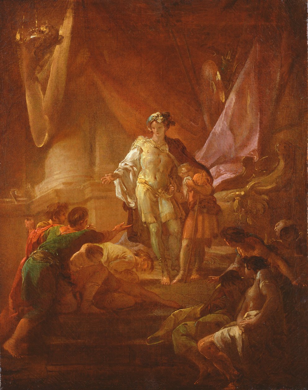 Joseph odhalující svou identitu svým bratrům od Corrado Giaquinto