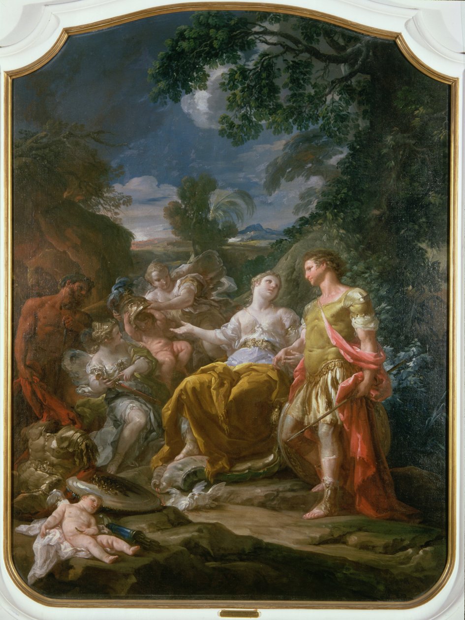Mars a Venuše s amory od Corrado Giaquinto